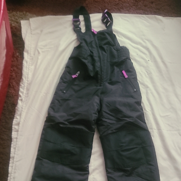 Champion Kids Black Overalls with Purple Accents - Picture 1 of 4